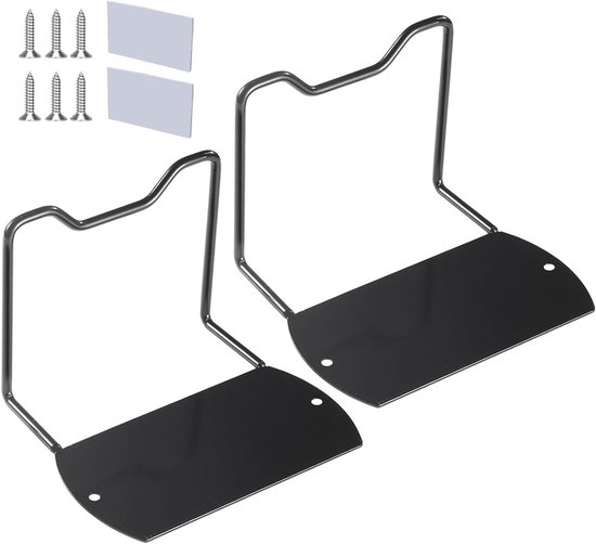 Matrashouder - Antislip steun - Stabiel slapen - Roestbestendig staal - 2 stuks - Zwart