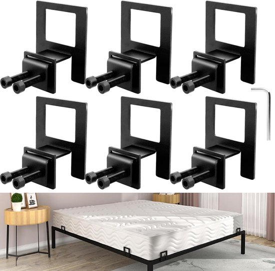 Mattress Holder Anti-Slipping, Bed Frame Mattress Holder, Adjustable Mattress Seals, Mattress Stop, Non-Slip Slatted - ShopVlot