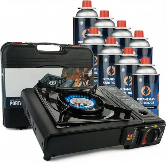 mavoa® Gasstel camping - Kooktoestel camping - Gaskookplaat