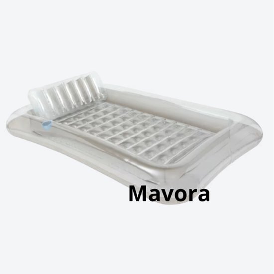 Mavora - Opblaasbaar Lounge bed XL licht grijs van Merkloos