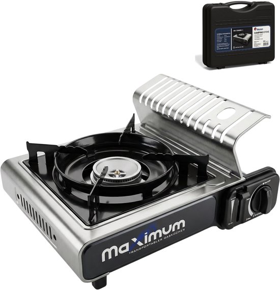 Maxsun Premium Kooktoestel 2.2kW – RVS – Extra Stabiel – Veiligheidsslot – Geschikt voor Noodpakket & Crisis van Merkloos