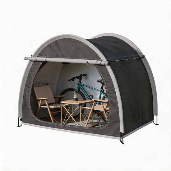 MC Select Waterdichte Fietstent - Tent - 210 x 150 x 165 cm - Zwart