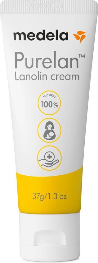 Medela Purelan Tepelzalf Lanoline tepelcreme snelle verlichting bij pijnlijke tepels - Tube 37gr van Medela
