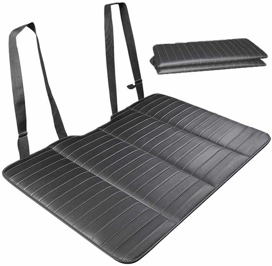 Meedeer Auto matras-Matras achterbank -Niet-opblaasbare matras voor in de auto-Opvouwbare-Draagbare SUV matras voor Comfortabel Reizen en Kamperen-135*80cm（Zwart） van Merkloos