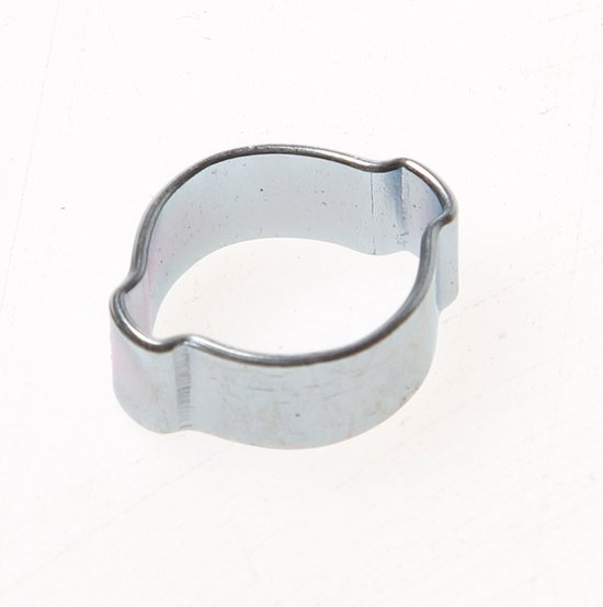 Mega Dubbel oor klem staal gegalvaniseerd 13 mm x 15 mm 7,5 mm, per 10 stuks van Conex.