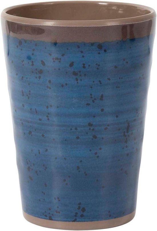 Melamine Beker - Stevige Mok - Kamperen en Buiten - Stone Look - Set van 4 - Meerkleurig