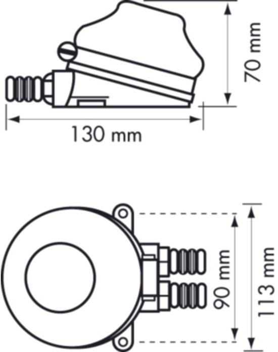 Membraanpomp met voetbediening van Merkloos
