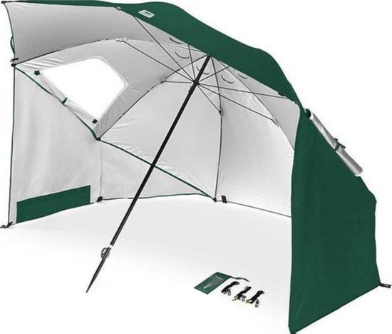 Merah Strandtent - Parasol- Windscherm - Strandparasol - Groen van Mer
