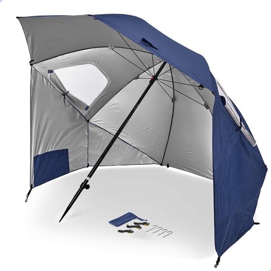 Merah Strandtent - Parasol- Windscherm - Strandparasol van Merkloos