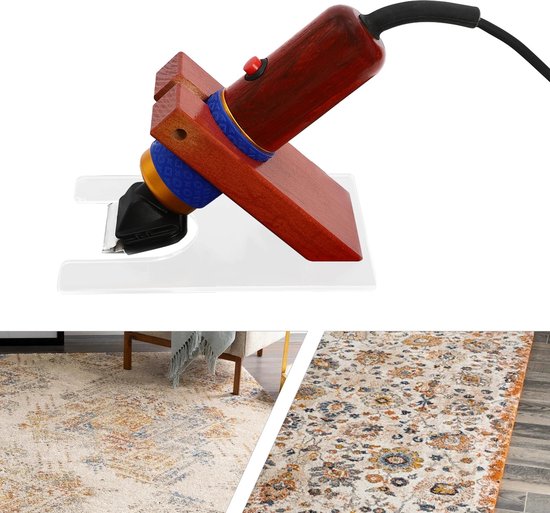 Mercadome® Tapijt trimmer - Tapijten - Tapijtreiniger - Carpet - Woonkamer - Gebruiksvriendelijk - Incl. Opslagkoffer - Rood - 16x10cm - van Mercadome