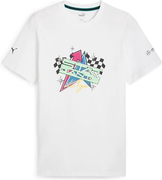 Mercedes-AMG Petronas Special Edition Las Vegas Grand Prix T-Shirt White - M - Lewis Hamilton - George Russell - 2023 F1 van Mercedes