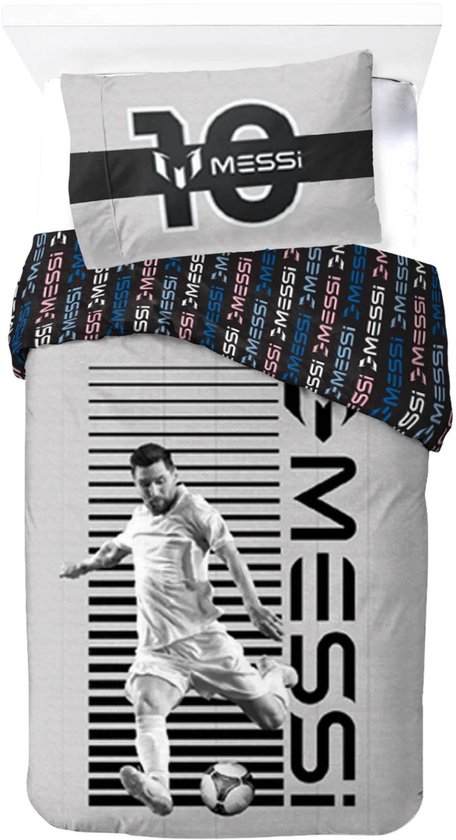Messi Dekbedovertrek - Eenpersoons - 140 x 200 cm - Katoen - Voetbal