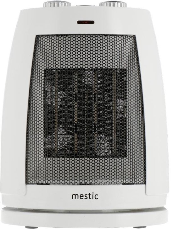 Mestic MKK-150 Keramische Campingkachel - 3 standen tot 1500W - Draaifunctie met ventilator - Compact en lichtgewicht van Mestic