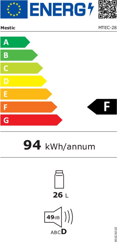 Mestic MTEC-28 Koelbox Thermo-elektrisch - Koelt tot 20 °C onder omgevingstemperatuur - 26L inhoud van Mestic