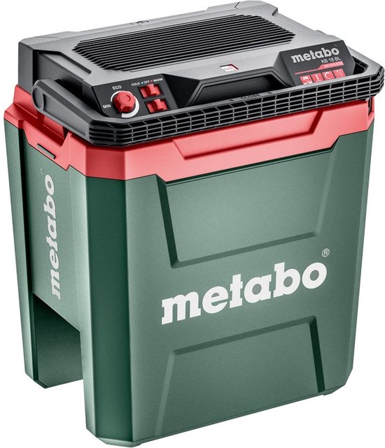 Metabo KB18BL 18 Volt koelbox - Inhoud 24L - Koelen en verwarmen - Alle 18 V CAS accu's 12V, 230V, Zonder accu-packs en lader - 600791850 van Metabo