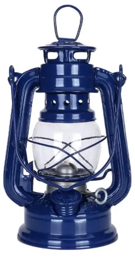 Metalen Petroleumlamp met Glazen Bol – Sfeervolle Olielamp voor Binnen & Buiten – Tafellamp en Hanglamp
