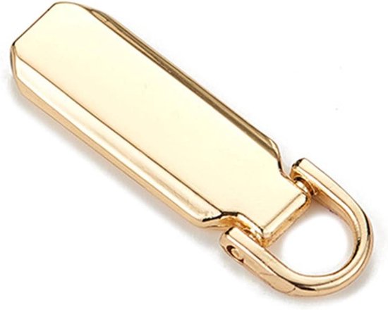 Metalen Rits Fixer - Reparatieset Rits - Kleding Repareren - U-vormige Ring - 3 Stuks - Goud van Merkloos