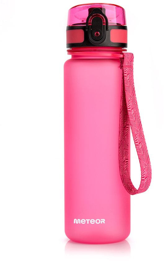 Meteor Sportbidon 500 ml - Fietsbidon - Sportaccessoire - Roze kleur van Meteor