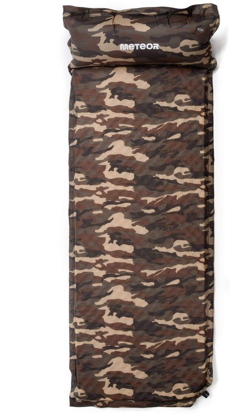 Meteor Zelfopblazende Mat - Slaapmat - 188×66×3,8 cm, Camouflage van Meteor