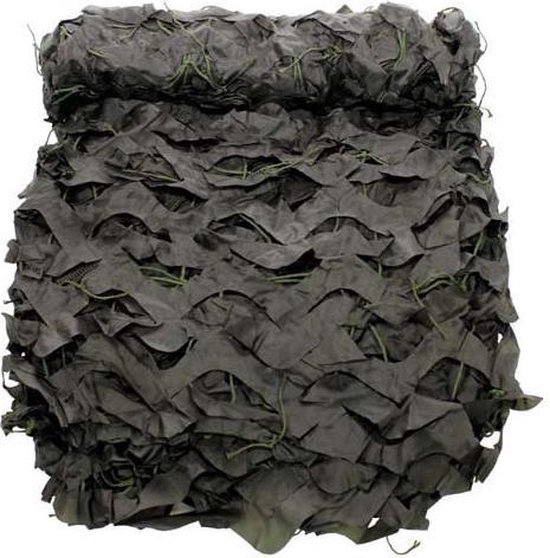 MFH - Camouflagenet 3 x 2 m - 'Basic' - olijf/legergroen - met PVC-draagtas van MFH