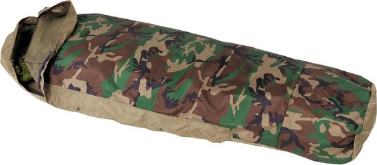 MFH Slaapzak cover - Modulair - 3-laags laminaat - woodland camouflage van MFH