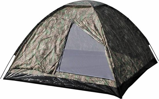 Mfh Tent 'Monodom' 3 Personen Operation 210X210X130 Cm - Operation-Camo Camouflage/ Camouflage - 3 Persoons van MFH