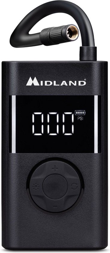 Midland Enerpump / Bandenpompcompressor / Powerbank / Ballenpomp / Fietsbandenpomp van Midland