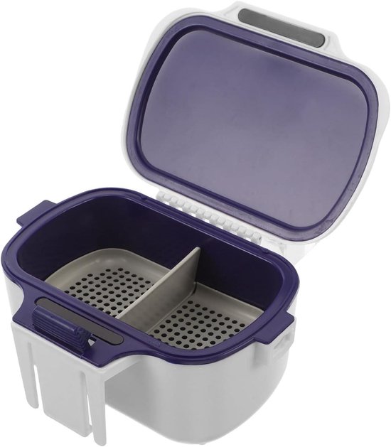 Mikinona Dubbele Isolatie Aasdoos met Vakken Draagbare Rodewormopslag Luchtdichte Visbox voor Vers Compact Lichtgewicht Visaccessoire voor Mobiele Vissers