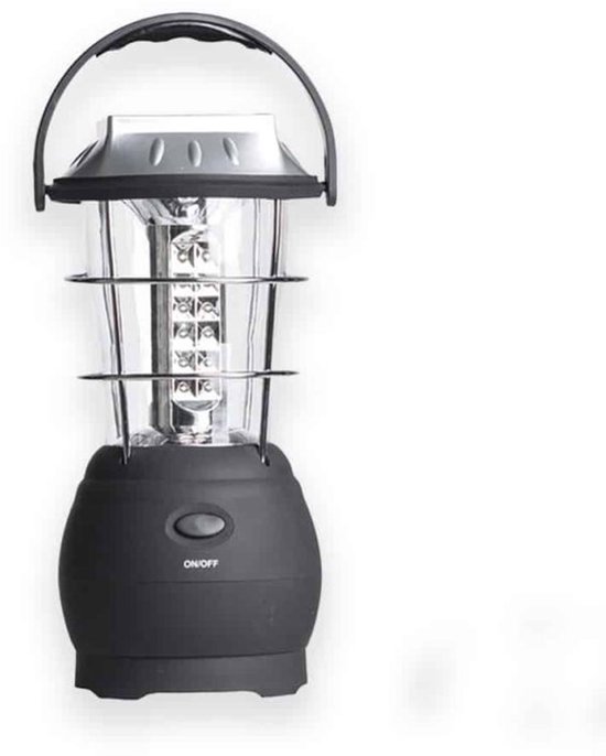 Mil-Tec - Lantaarn met accu, zonnepaneel en handslinger - Noodlamp - Campinglamp - Tentlamp - Noodpakket