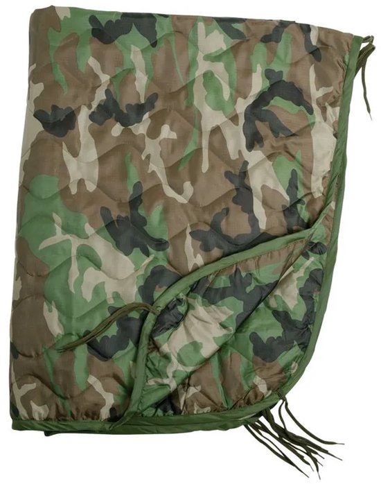 Mil-Tec Poncholiner Woodland 210 x 150 cm van Merkloos