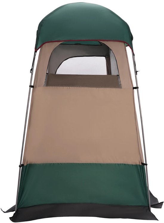 Mila Shop Douchetent - Outdoor - Camping douchetent - Draagbaar - Kleedruimte - Toiletruimte - Stabiel - Antimuggengaas - Waterdicht - 160 x 160 x 240 cm van Mila Shop