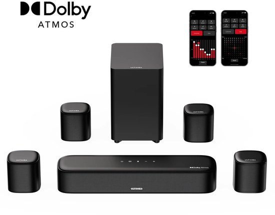 Mila Shop Soundbar - Soundbar voor tv - Surround system - Soundbar met subwoofer - Met bluetooth van Mila Shop