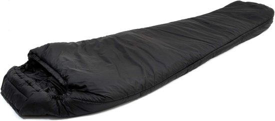 Militaire Slaapzak - Winter Slaapzak - Kamperen en Hiken - Softie Premier Isolatie - 220cm - Zwart