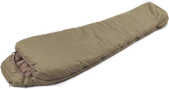 Militaire Slaapzak - Winter Slaapzak Mummie - Kamperen en Buiten - TS1 Gevoerd - 220cm Lengte - Woestijn Tan