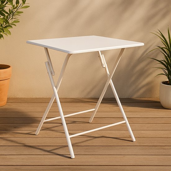 Milton & Oldbrook Plooitafel 60 x 60 cm Valongo Wit