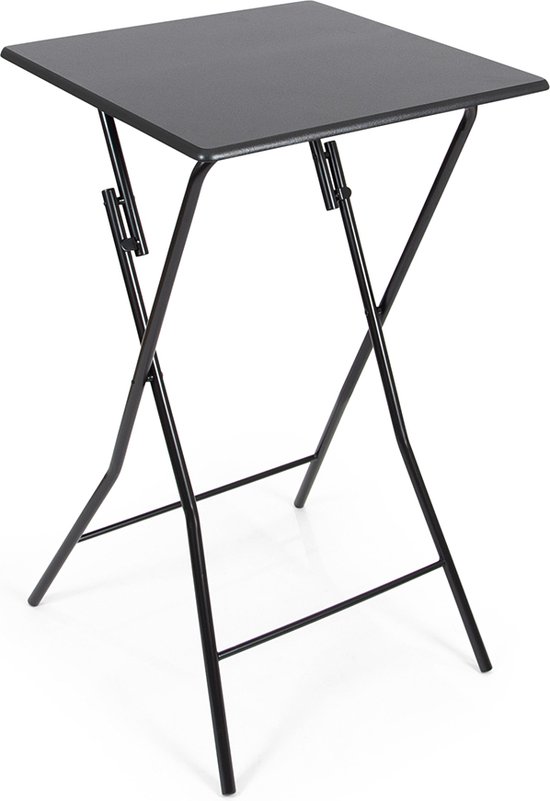 Milton & Oldbrook Statafel Inklapbaar 60 x 60 cm Murcia Zwart