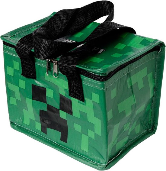 Minecraft Creeper RPET Duurzame Koeltas Lunchtas van Mi