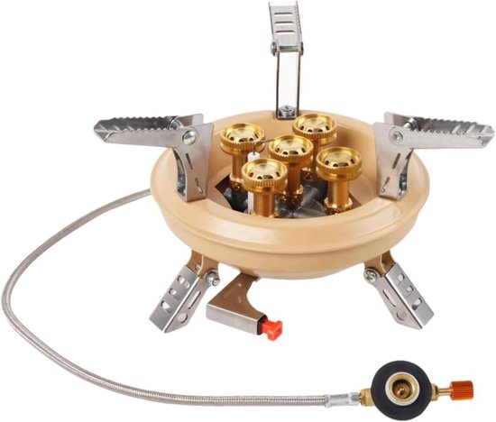 Mini Campingbrander - Draagbaar Kooktoestel - Outdoor Koken - Efficiënte Warmte - 29x15x11 cm - Zilver