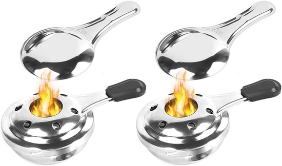 Mini Fondue Branders voor Camping en Reizen - RVS Alcohol Branders, Kooktoestel en Grill voor Buitenactiviteiten