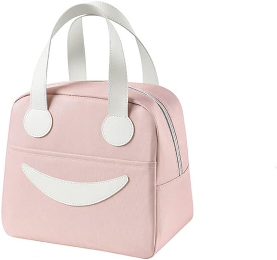 Mini Geïsoleerde Lunchtas 1 Stuk, Draagbare Schattige Koeltas voor Picknick en Buiten, Opbergtas voor IJs, Klein Formaat, Roze van MINI