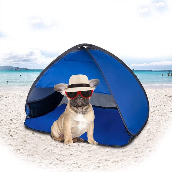 Mini-hoofdtent, hoofdsteun, tent, automatic momente tent, beach, zonnebaden, windproof, zandbestendig, zonwering, draagbare hoofdsteun, tent with opbergtas voor wandern van MINI