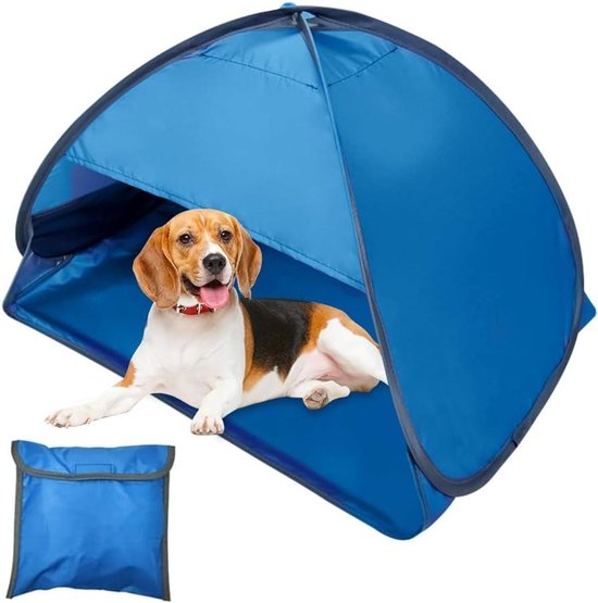 Mini-hoofdtent pop-up strandtent met zonwering voor outdoor strand - draagbaar en compact van Merkloos