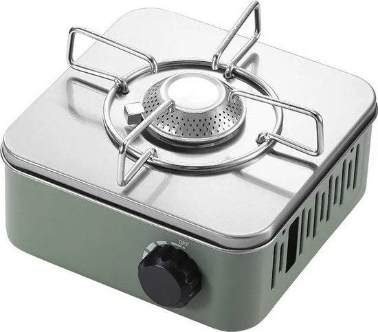 Mini Kampeerfornuis - Camping Kookstel - Kampeer Kookstel - Campingfornuis - Gas - Gas Kookstel - Groen - 2000W van MINI