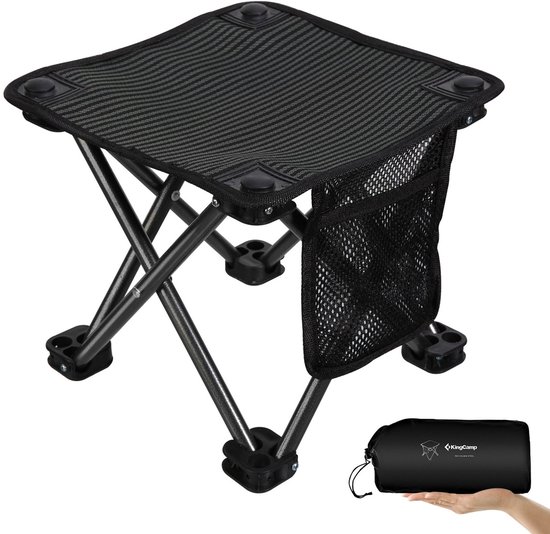 Mini-klapkruk, opvouwbare kruk voor op de camping - Angel-stoel Staal 650 g Licht 150 kg van MINI