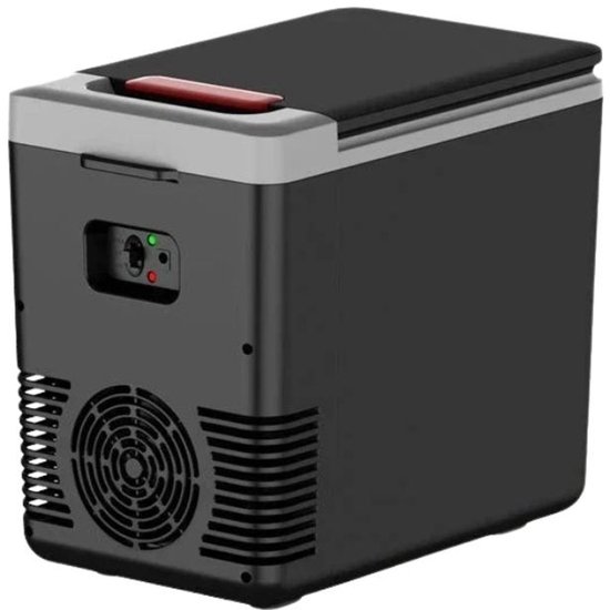 Mini Koelbox 10L - Elektrische Koelbox en Warmhoudbox - 12V voor Auto & 220V voor Thuis - Draagbare Koelkast - Koelen en Verwarmen - Zwart