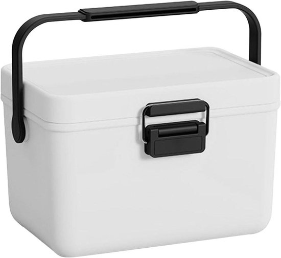 Mini koelbox - Geïsoleerde koelbox - Kamperen en reizen - Harde zijkanten - 38 liter - Wit