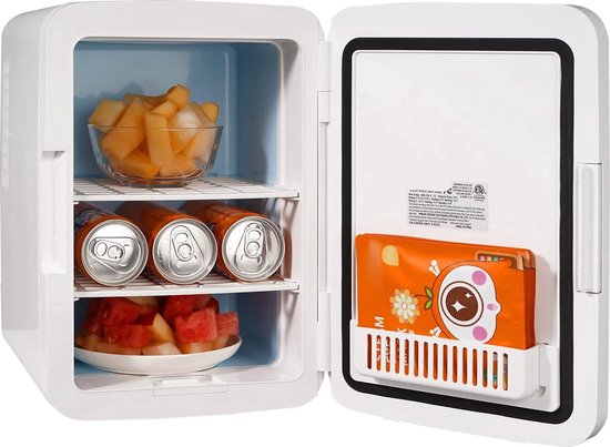 Mini Koelkast - 10 liter Draagbare Koeler/warmer - Huidverzorging Koelkast wit - Mini Fridge - Compacte Koelkast - Lichtgewicht Schoonheid Koelkast - Voor slaapkamer/kantoor/auto/boot/slaapzaal van MaxxHome