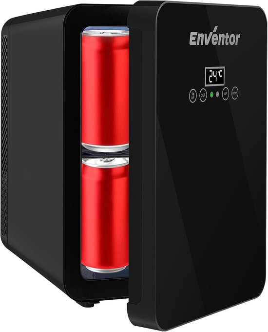 Mini Koelkast 10L - Stil & Efficiënt met LCD-Temperatuurdisplay voor Huidverzorging en Meer van Merkloos