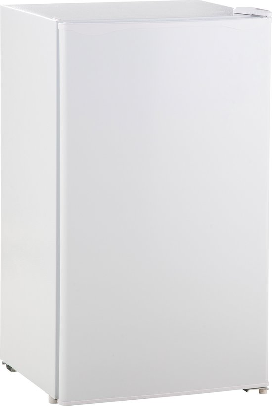 Mini koelkast, 91L inhoud, vriesvak, verstelbare legplanken, stille werking, compact formaat, kunststof en staal, Wit