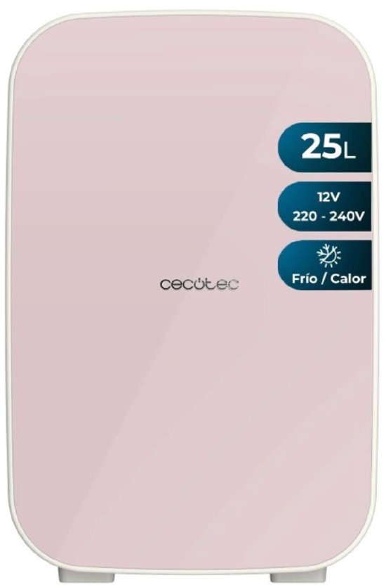 Mini-koelkast Cecotec Bolero - Portable - Roze - 25L - Voor Auto's, Caravans, Campers & Campervans van Cecotec